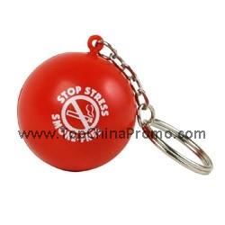 Stress ball key chain