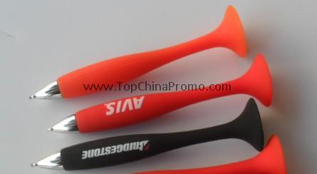 silicone pen,pen with suction,stand pen