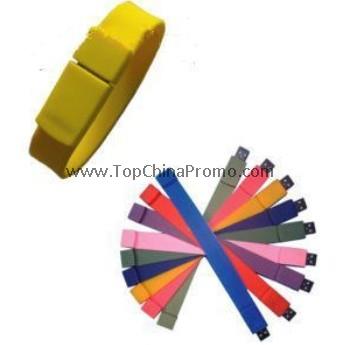 USB silicone bracelets flash bands