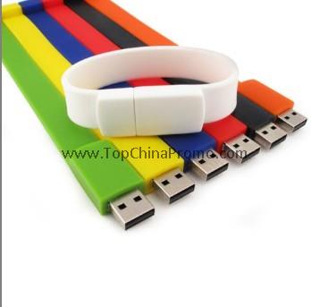 Silicone Wristband with USB Drive