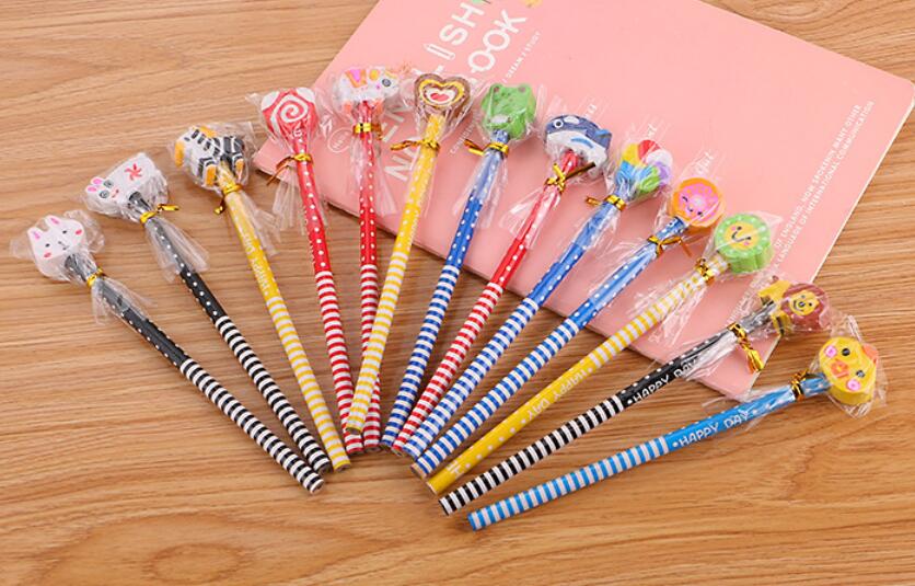 wood pencil,rubber eraser,Custom Eraser