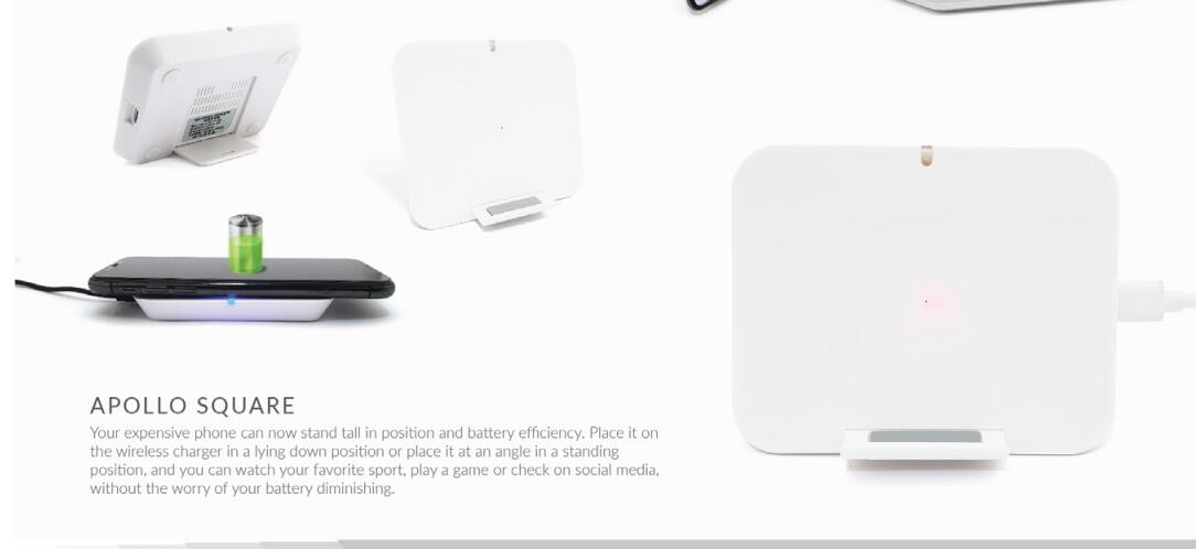 Apollo square wireless charger