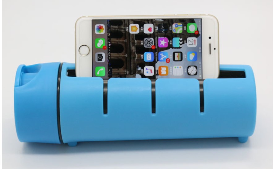 mobile holder built in water bottle